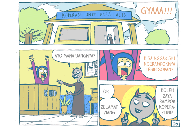 &#91;komik ngakak&#93; karena gak ketemu bank, penjahat ini merampok Koperasi Unit Desa :))