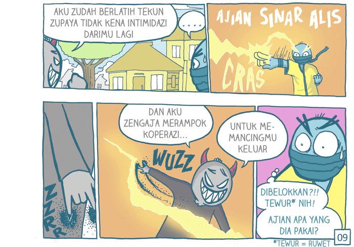 &#91;komik ngakak&#93; karena gak ketemu bank, penjahat ini merampok Koperasi Unit Desa :))