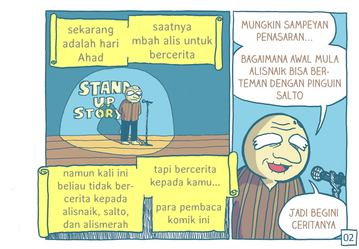 [komik alisnaik] ada pinguin nyasar masuk ke desa