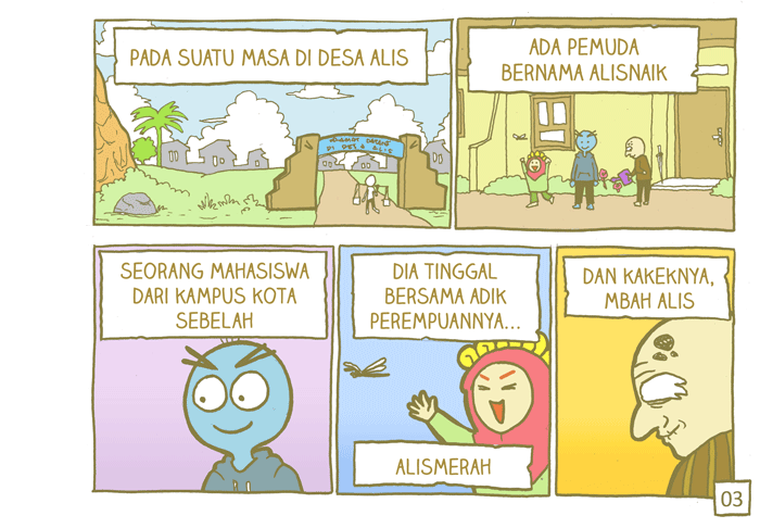 [komik alisnaik] ada pinguin nyasar masuk ke desa