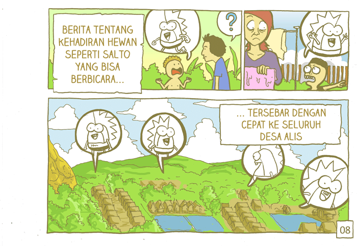 [komik alisnaik] ada pinguin nyasar masuk ke desa