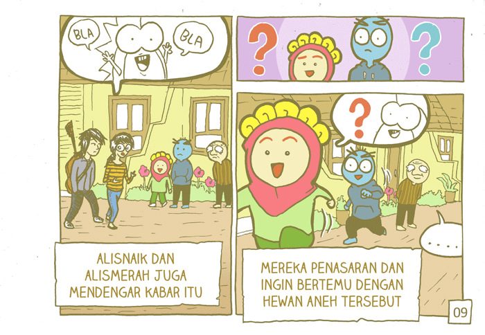 [komik alisnaik] ada pinguin nyasar masuk ke desa