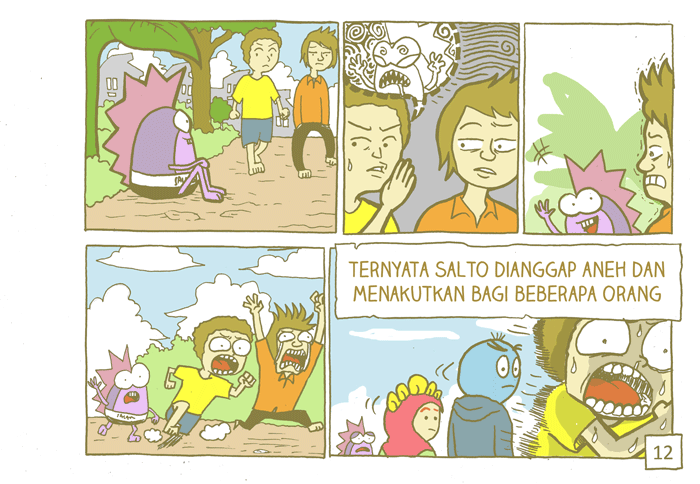 [komik alisnaik] ada pinguin nyasar masuk ke desa