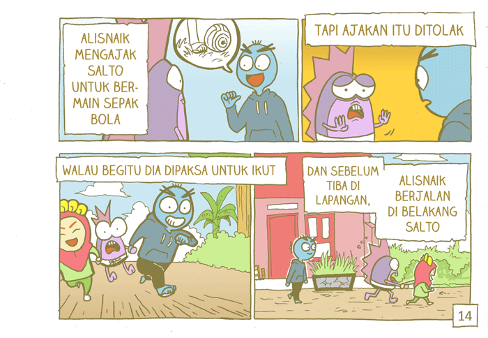 [komik alisnaik] ada pinguin nyasar masuk ke desa