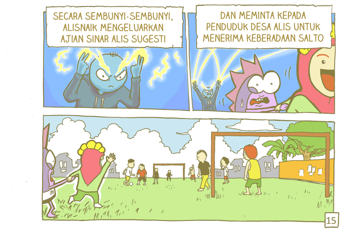 [komik alisnaik] ada pinguin nyasar masuk ke desa