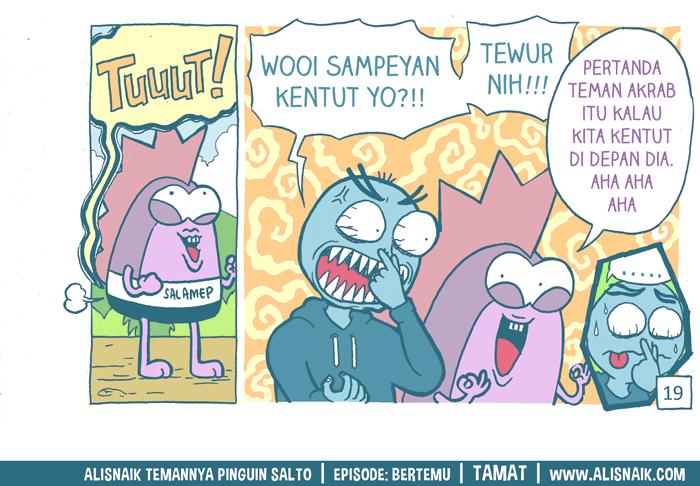 [komik alisnaik] ada pinguin nyasar masuk ke desa