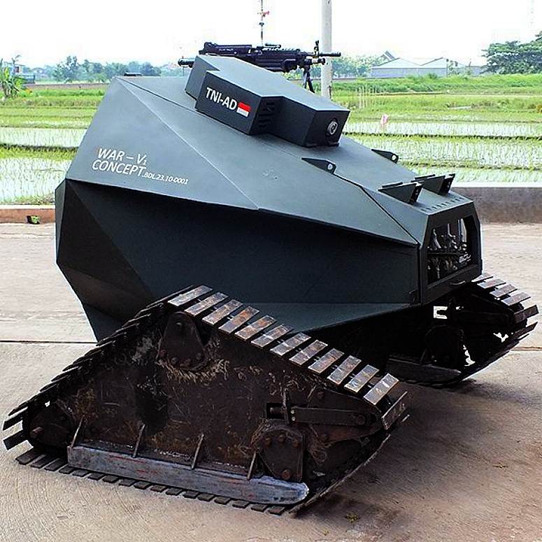 War-V1 - Robot Tank buatan mahasiswa Indonesia