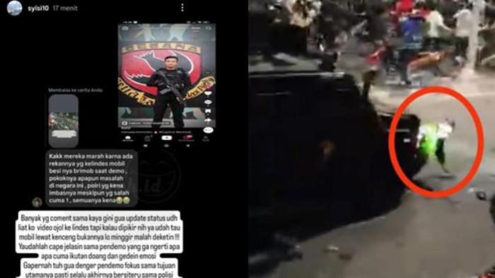 Viral! Istri Polisi Sebut Driver Ojol Salah di Tragedi Rantis : Bukannya Minggir
