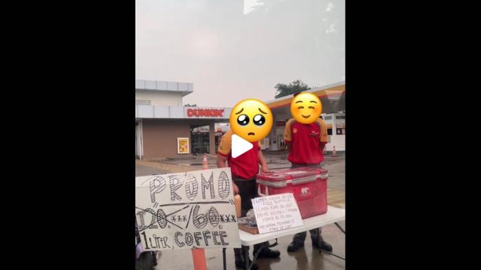 Pegawai Shell Jualan Kopi &amp; Snack di Pinggir Jalan, Buntut Bahlil