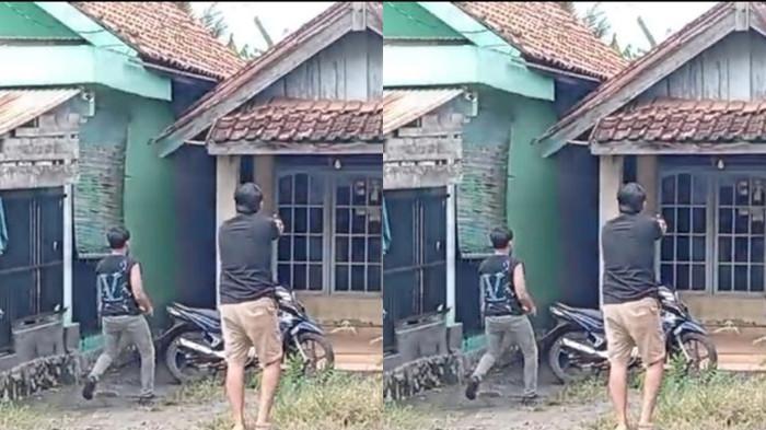 Pria Diduga ODGJ di OKU Ditembak Mati saat Ditangkap, Terekam Rusak 2 Pos Polisi