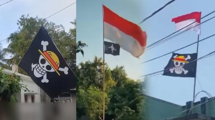 Intel Kodim dan Polisi Menyita Bendera One Piece yang Dikibarkan Warga Tuban