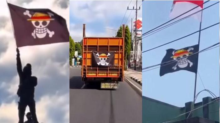 Intel Kodim dan Polisi Menyita Bendera One Piece yang Dikibarkan Warga Tuban