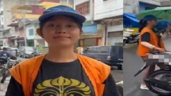 Wenni Mahasiswi Universitas Indonesia Nyambi Bantu Ayah Ibu Jadi Tukang Parkir
