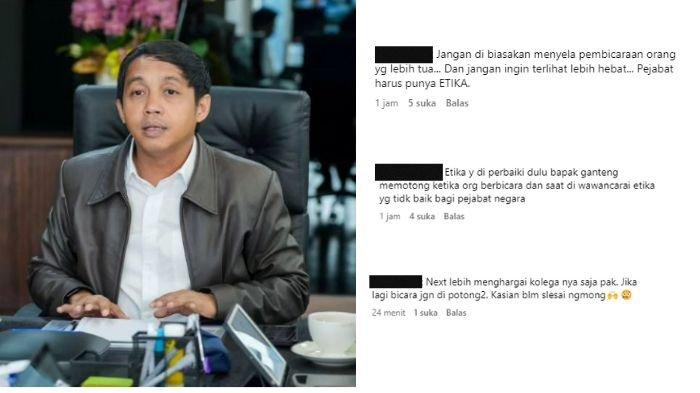 Instagram Raja Juli Diserang Netizen Usai Viral Potong Omongan Menteri PUPR