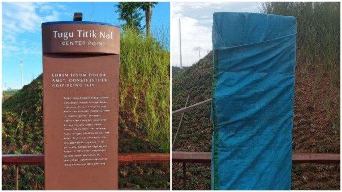 Tugu Titik Nol IKN Ditutup Terpal Usai Ramai di Medsos, Begini Kata OIKN
