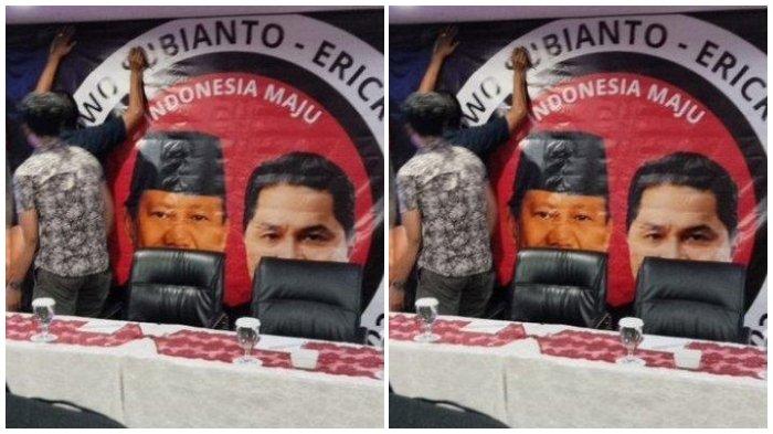 Viral Spanduk Prabowo-Erick Thohir, Persiapan Deklarasi Pasangan Capres dan Cawapres