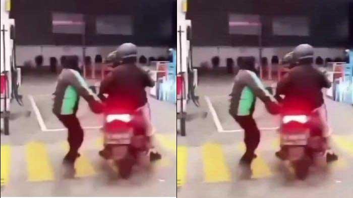 ojol-wanita-ngamuk-sibuk-cari-nafkah-malah-pergoki-suami-bonceng-wanita-lain-di-spbu