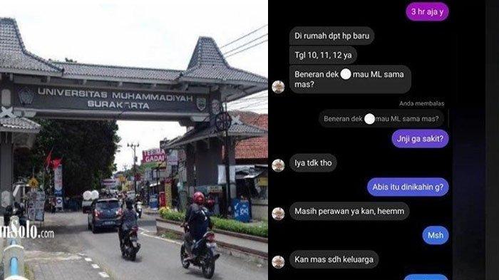 UMS Viral Lagi,Kini Chat Diduga Pejabat Kampus Ajak Mahasiswi Berhubungan Badan