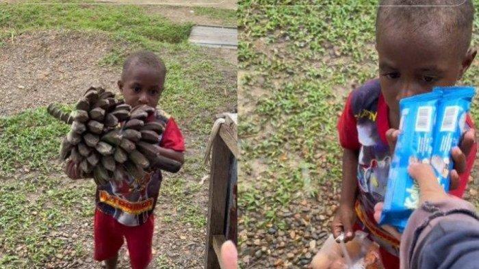 Kisah Viral: Bocah di Papua Barter Pisang Demi Makan Mie Instan &#91;Kompetisi KGPT&#93;