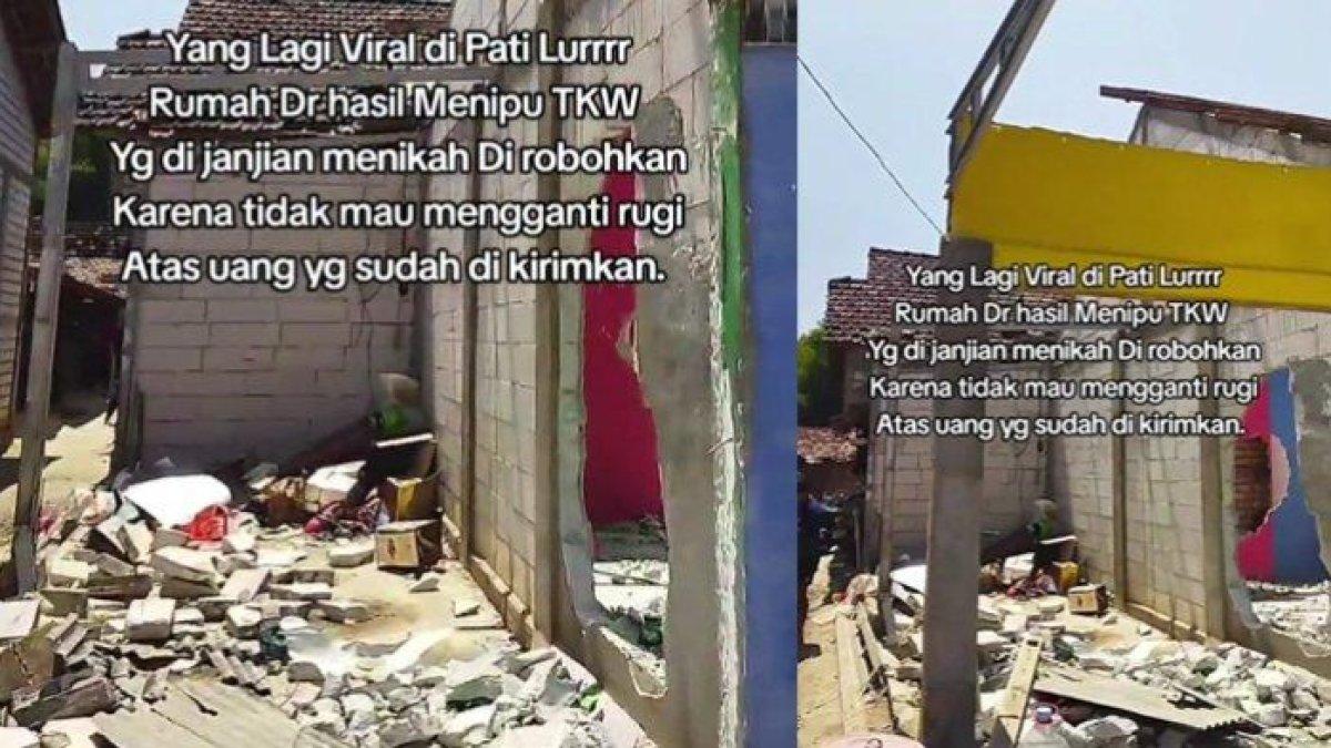 TKW Dubai Robohkan Rumah Kekasih di Pati, Sudah Kirim Rp250 Juta Kini Ditinggal Nikah