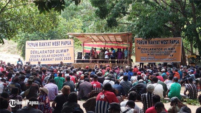 Buchtar Tabuni Digeruduk Massa Forum Rakyat Papua Barat, ULMWP Pecah Kongsi?