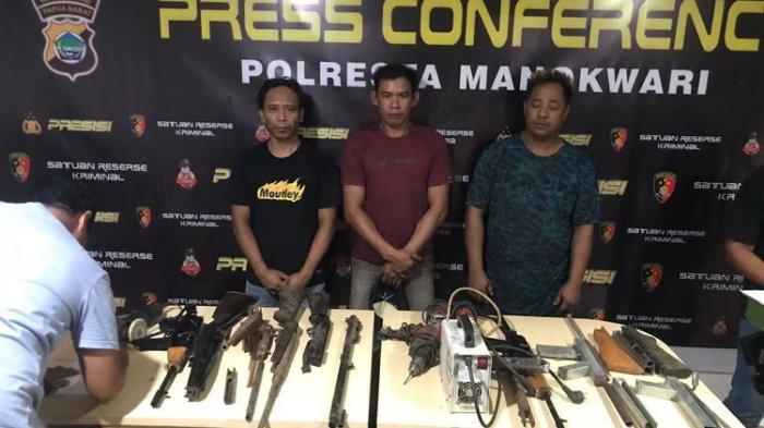 Enam Perakit Senjata Api Ditangkap di Manokwari, 44 Pucuk Senpi Terjual ke KKB?