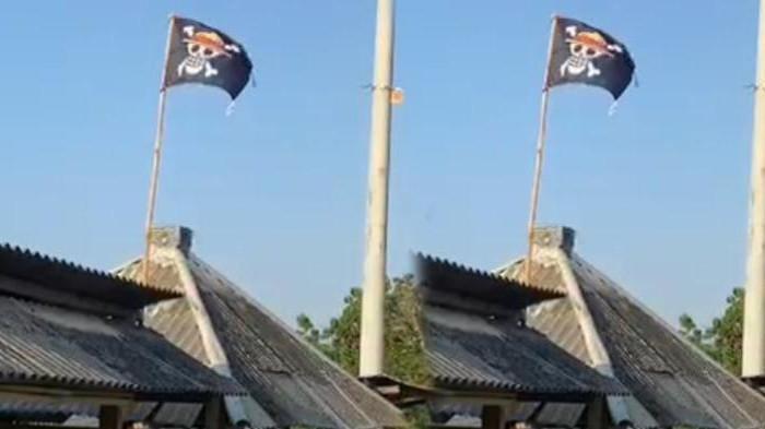 Intel Kodim dan Polisi Menyita Bendera One Piece yang Dikibarkan Warga Tuban