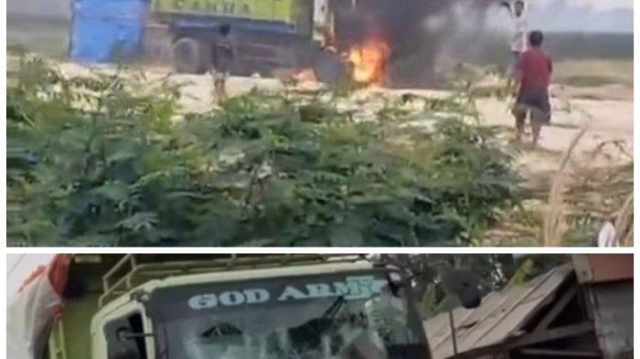 Kerusuhan Pecah di Teluknaga Tangerang, Massa Rusak dan Bakar Truk Tanah