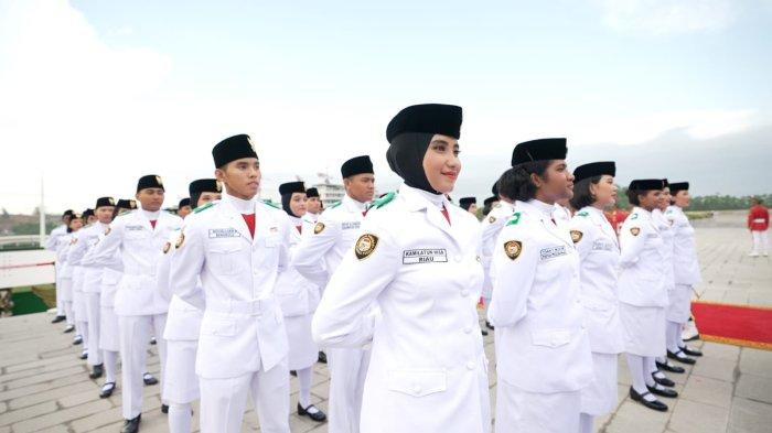 Pagi Ini 18 Anggota Pasukan Paskibraka Berjilbab dalam Upacara 17 Agustus di IKN