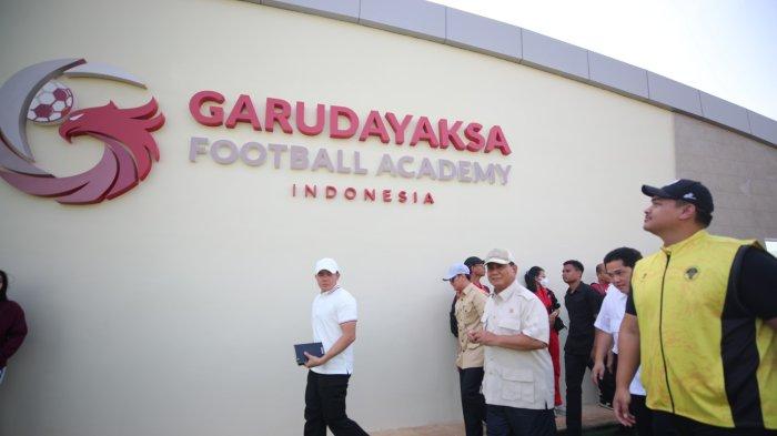 Prabowo Resmikan Akademi Sepak Bola Garudayaksa