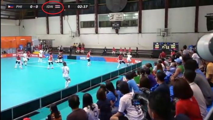SEA Games 2019 - Nama dan Bendera Indonesia Salah di Laga Bola Lantai