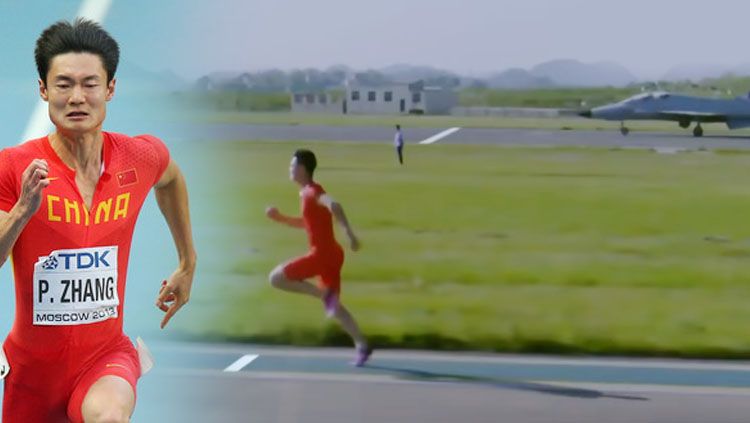 Pelari asal China Ini Bisa Melampaui Kecepatan dari Pesawat Jet Tempur