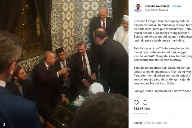 Cerita Anies Bertemu Presiden Erdogan dengan Khusyuk, Sakral, dan Privat