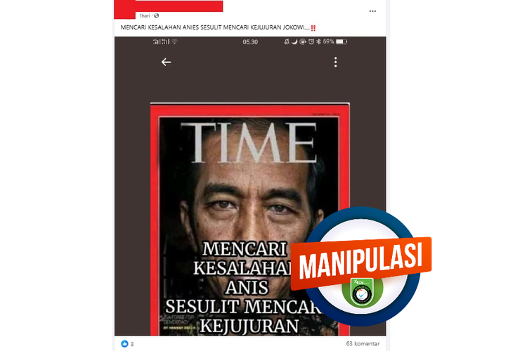 &#91;HOAKS&#93; Sampul Majalah &quot;Time&quot; Bandingkan Jokowi dengan Anies Baswedan