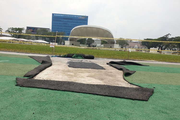 Baru Diresmikan Bobby, Lapangan Merdeka Medan Rp 497 Miliar Sudah Rusak