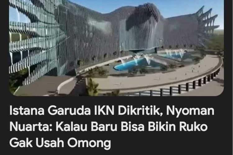 Kontroversi Istana IKN, IAI Tegaskan Karya Seni Berbeda dengan Rancangan Arsitektur