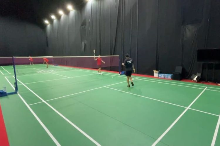 Zona Latihan Indonesia Badminton Festival, Lapangan Tenis Disulap Jadi Practice Hall