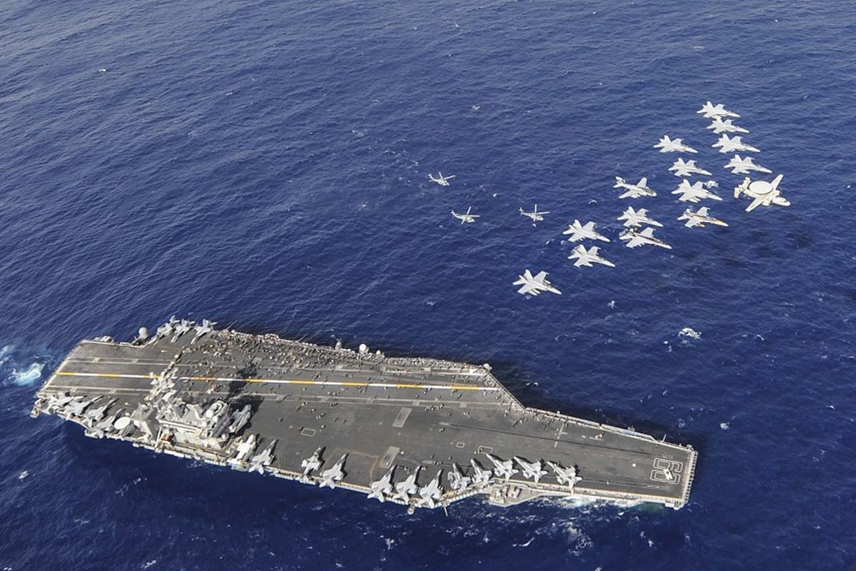  TNI AL Deteksi Posisi Kapal Induk AS USS Nimitz yang Matikan Sinyal di Perairan Indo