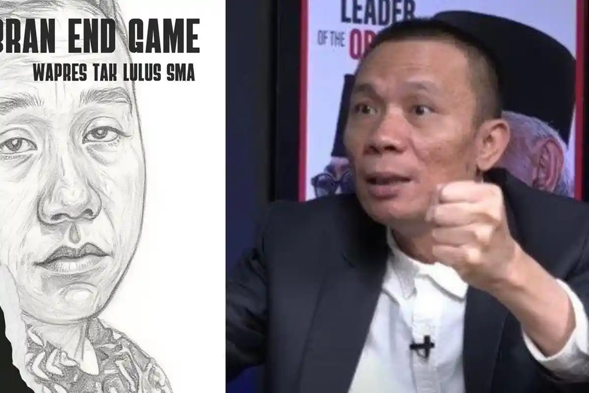 Rismon Tak Kapok, Pamer Buku &#039;Gibran End Game: Wapres Tak Lulus SMA