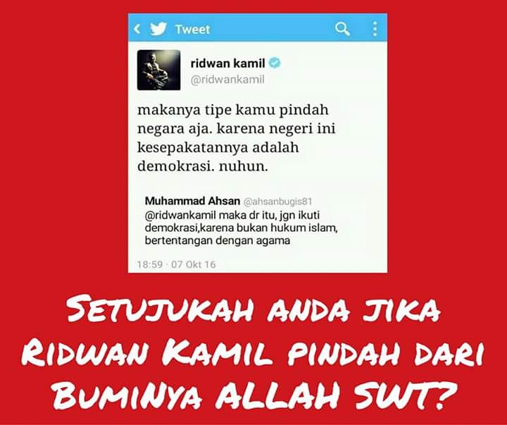 Pernyataan Ridwan Kamil yang Sangat Disayangkan