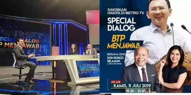 Alasan Pembatalan "BTP Menjawab" di MetroTV Mulai Terjawab