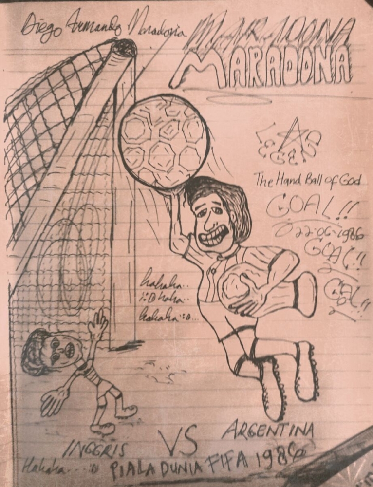 The Hand Ball of God atau Bola Tangan Tuhan