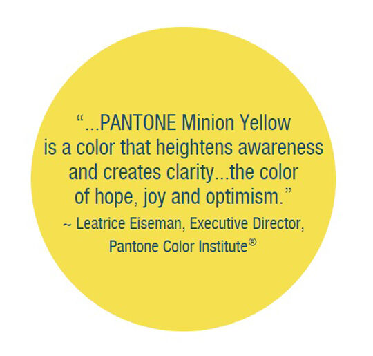 Pantone Color Institute Mengumumkan Warna Baru, Minion Yellow!