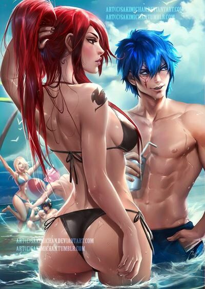 8 Ilustrasi Tokoh Anime yang Disulap Menjadi Super Seksi