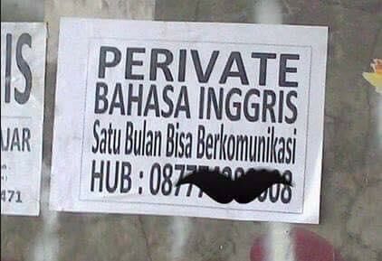 JAMINAN NGAKAK! 15 Foto Kesalahan Bahasa Inggris Paling Lucu Sedunia dan Akhirat