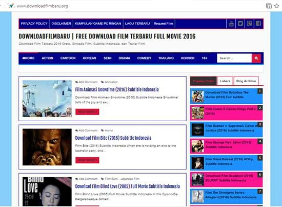 20+ Situs Download Film Terbaik. Bookmark gan!!