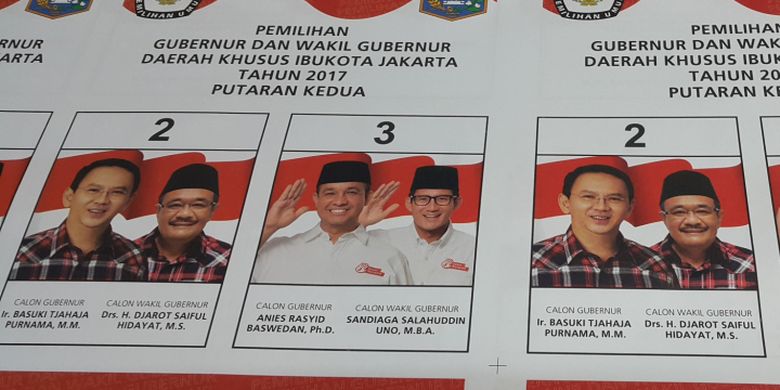 Beda Cara Pandang Anies-Sandi dan Djarot tentang Menang Mutlak di Ratusn TPS