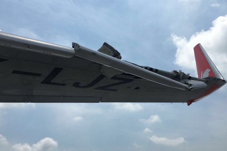 Pesawat Lion Air dan Wings Air Bersenggolan di Bandara Kualanamu