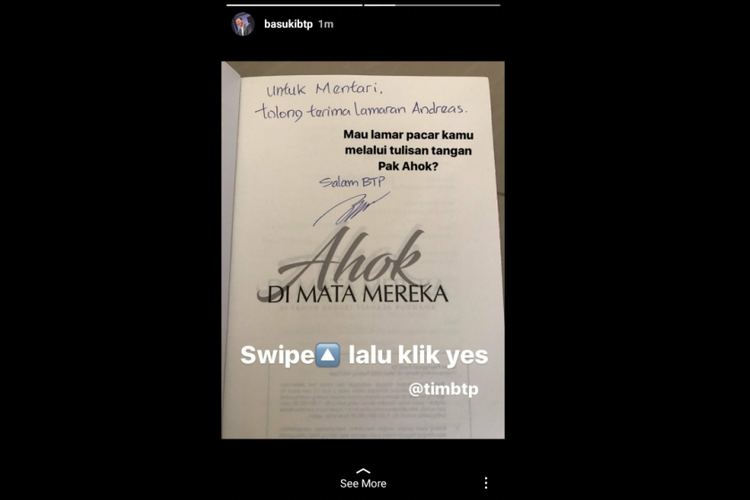 Saat Ahok Bantu Seorang Pria Melamar Kekasihnya dari Dalam Penjara