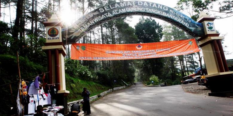 Letusan Tangkuban Parahu Bikin Lubang Baru di Kawah